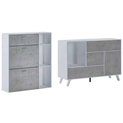 Mueble recibidor Silver en color gris 75x110x34.5cm