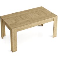 Skraut Home - Mesa de Comedor de 140cm extensible 200cm, Color Naturale, Medidas: 90.4 Ancho x 140.4/200.4 Largo 76.1 cm Altura