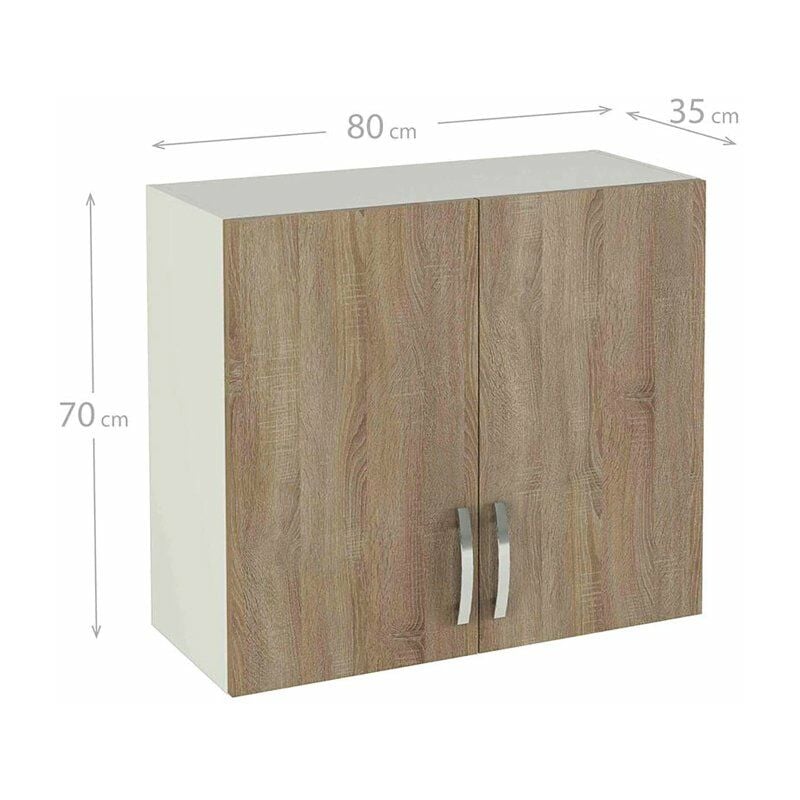 Mueble alto para cocina 2 puertas Color ROBLE