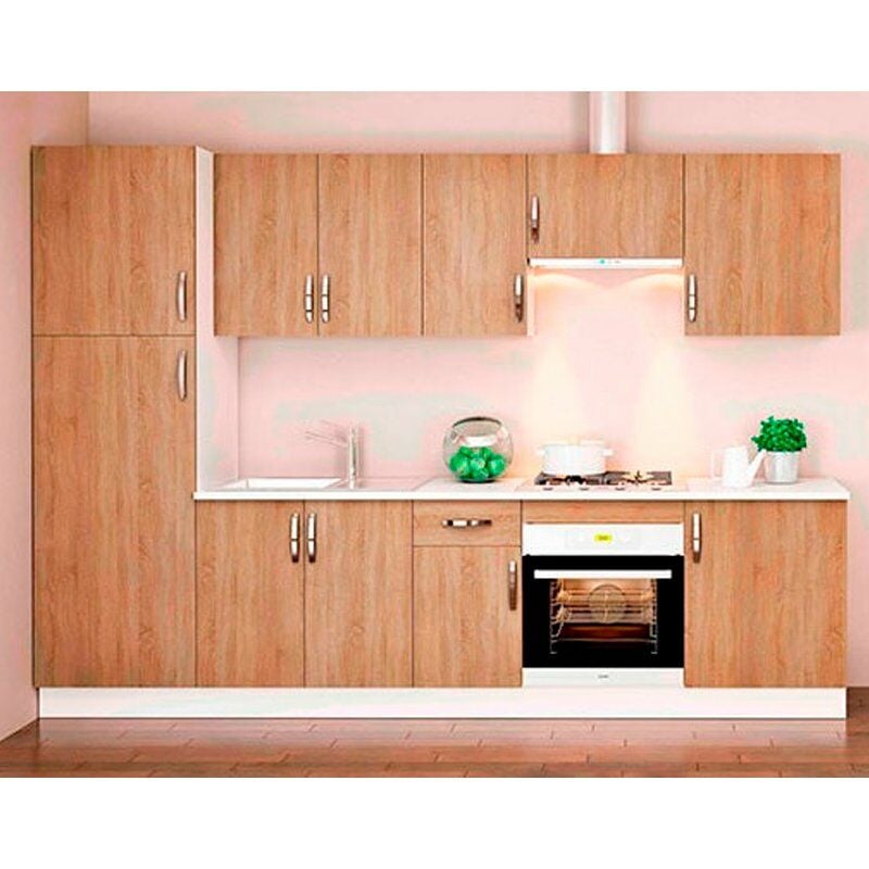 Cocina en kit Meka roble canbrian 300cm