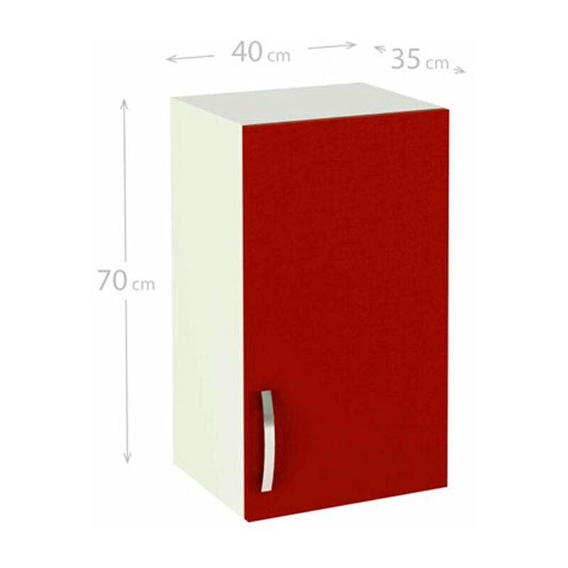 Mueble alto para cocina 1 puerta Color BURDEOS