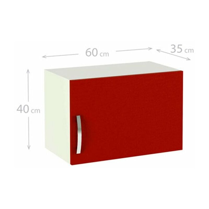 Mueble cocina alto sobrecampana 1 puerta Color BURDEOS