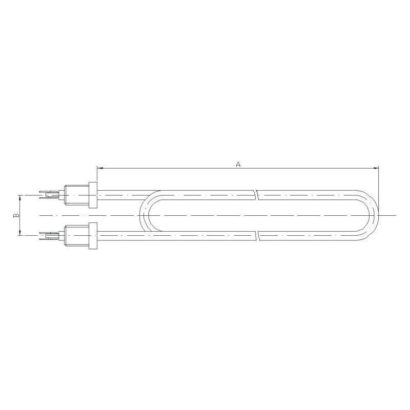 Résistance pour chauffe-eau - Eléments chauffants tubulaires 2kW 2000W 230V  M14x1,5 - 01.551 - Proachats