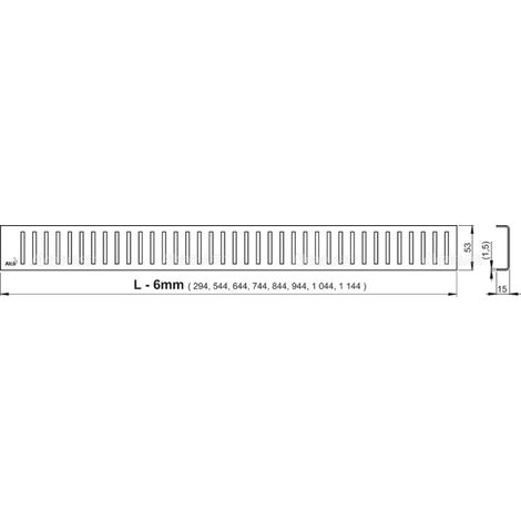 Caniveau De Drainage Int Rieur Inox Pour Grille Perfor E Mm