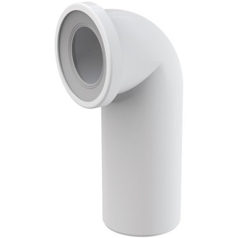 Pipe coudée de WC diamètre 110mm / 90° avec raccordement Ø40