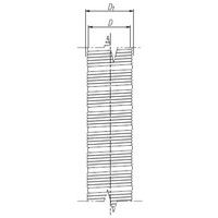 Gaine alu flexible cheminée Diam 80 mm Longeur 1 m extensible jusqu'à 2,7 m 