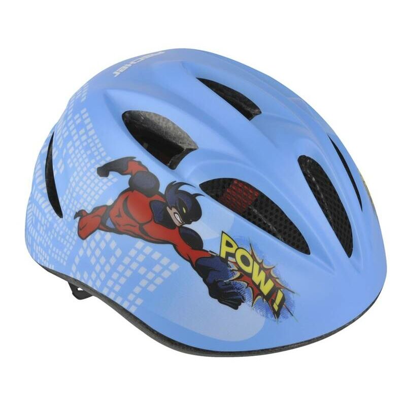 Fahrrad Kinder Helm mit Rücklicht Blau Einheitsgröße 