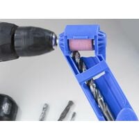 Bohrerschärfgerät elektrische Schleifmaschine Schleifer Spitzer Bohrer Blau 