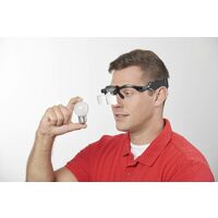 Westfalia LED-Lupenbrille mit 5 Vergrößerungseinsätzen