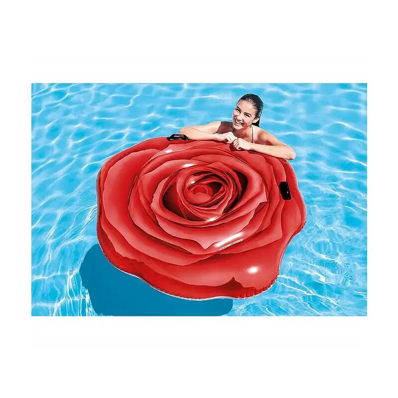 Materasso Materassino Gonfiabile Rosa Rossa Fiore Piscina Mare Spiaggia  Intex