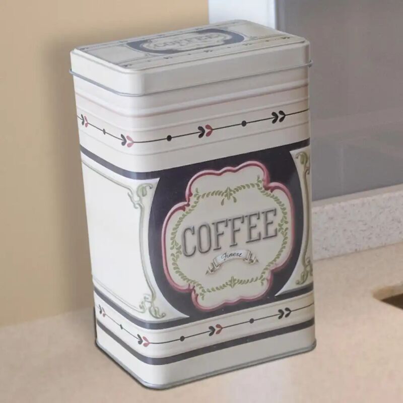 Di.Mo Casa Scatola Porta Capsule Caffè In Latta Bianca - Contenitore Elegante Per Cialde E Miscela - Foto 7