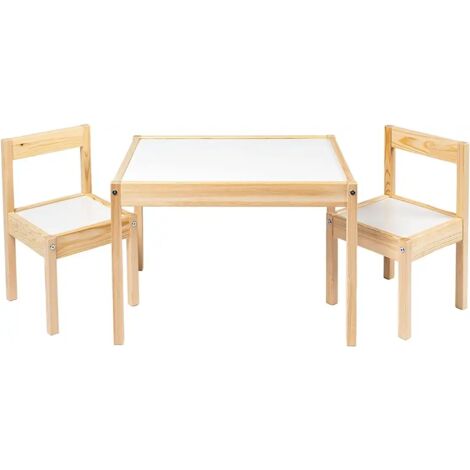 Set Tavolo E Sedie Per Bambini, Scrivania Multiattività E Set Sedie A Forma Di Rana Con Gambe In Legno Per Aula Asilo Casa Gioco Arte 75616965