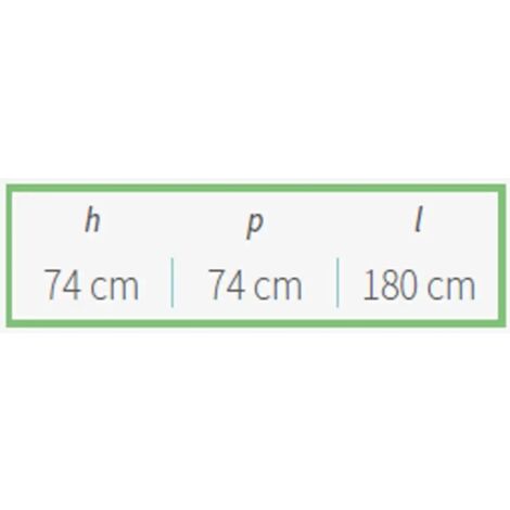 Tavolo Rettangolare Pieghevole 183x76x74 cm - Robusto e Versatile per Horeca