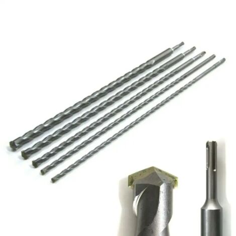 Set Da 5 Punte SDS Plus Extra Lunghe Per Muratura - Ø 10,12,16,20,24 Mm X 600 Mm - Foto 13