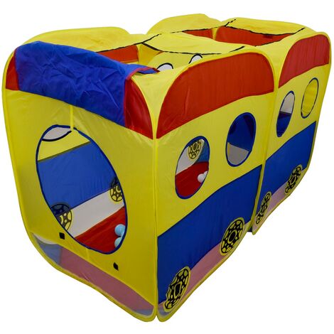 Tenda Gioco Camper Multicolore Per Bambini con 50 Palline Pop-up