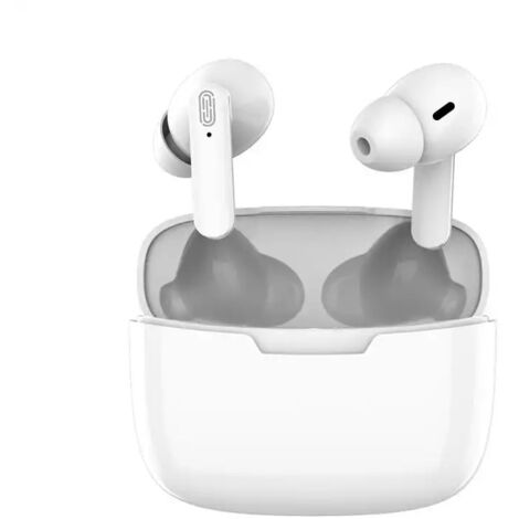 Auricolari Cuffie Bluetooth 5.1 Senza Fili + Custodia Ricarica Wirleless  Bianco