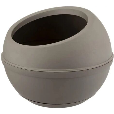 Vaso Sfera con Sottovaso Ghiaccio 23lt Fioriera per Interni ed Esterno