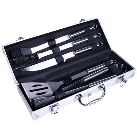 Accessori Bbq Alluminio Set Utensili Barbecue Bakaji In Alluminio