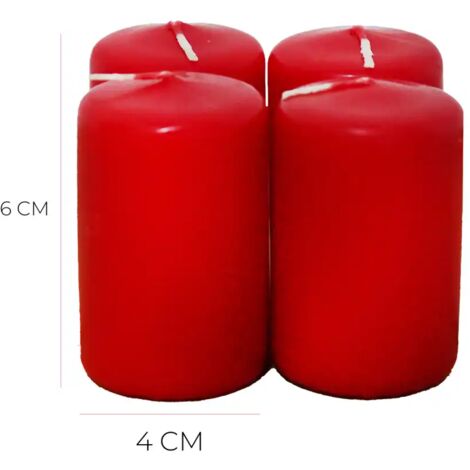 Marco Paul - Set di 3 candele a pilastro per chiesa di Natale a lunga durata, colore avorio, luci natalizie, luci di Natale a lunga durata