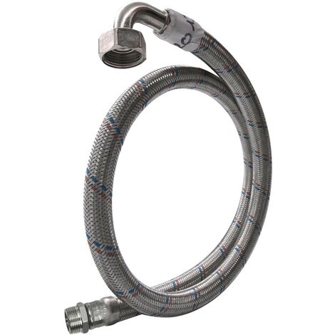 Manguera De Acero Inoxidable Diámetro Interior 24 Mm M/h 1" - 26/34 - Longitud 100 Cm (1/5)