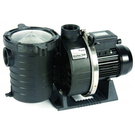 Pentair – Pompe pour piscine UltraFlow Plus 1 cv – Débit max 16 m3/h – Monophasée – Arbre inoxydable résistant à la corrosion – Panier préfiltre grande capacité