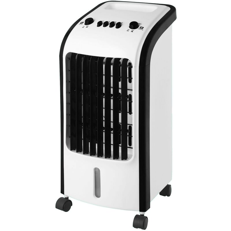 Rafraîchisseur d'air 3 en 1 FISHTEC Mini Climatiseur Mobile Silencieux  486m³/h 60W Blanc