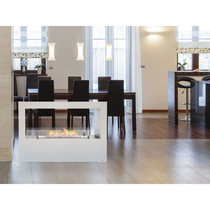Cheminée Bio éthanol PURLINE BESTBIO M – Marron – Foyer Encadré