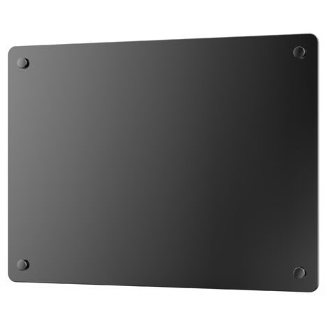 Purline – Radiateur panneau rayonnant en verre trempé noir – Commande WiFi via application – Protection IP24 pour salle de bain – Compact et léger (1/5)