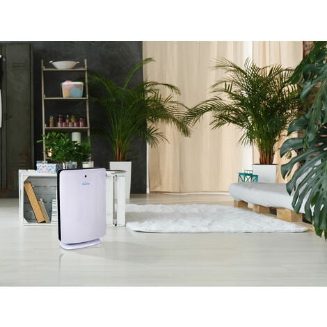 Purificateur d'air avec 2 filtres HEPA, PM2, ioniseur, écran tactile LED, 3  vitesses et mode AUTO pour 90m2.