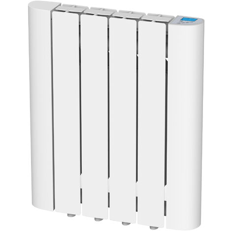 Radiateur électrique fixe 2000W - Connecté Wi-Fi - Fluide Caloporteur -  Thermostat programmable - Blanc - Bloom Heatzy