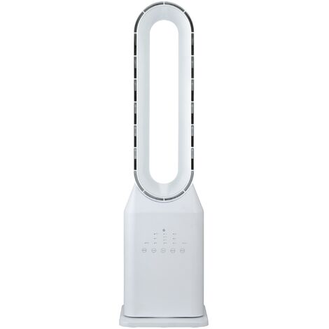 BEPER P206RAF110 Ventilateur De Sol Moderne Sans Pale, 50W, Silencieux, Oscillant Et Avec 3 Vitesses De Ventilation, Design Sûr Et Innovant Pour Une Distribution Efficace De L'air, Blanc