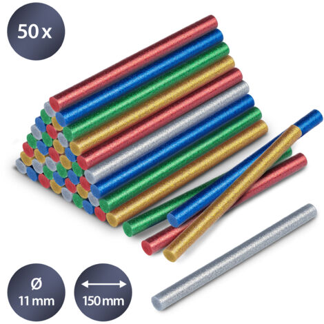 Trotec Heissklebestifte-Set Glitzer, 50 Stück (Ø 11 mm)