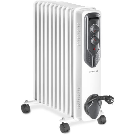 TROTEC Radiator Heizung TRH 21 E – Heizleistung 1000 W / 1500 W / 2500 W – Elektro Heizkörper, 11 Rippen, Raumgröße 30 m² / 75 m³ (1/5)
