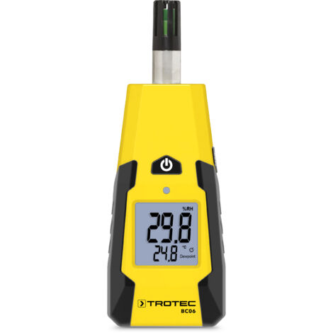 TROTEC Hygrometer BC06 – Luftfeuchtigkeitsmesser und Thermometer – Messbereich -20 °C bis +60 °C, mit Taupunktanzeige