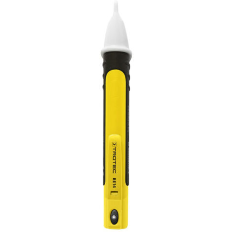 TROTEC Spannungsdetektor BE14 Spannungsprüfer Durchgangsprüfer Spannungstester Test Pen Wechselspannung AC bis 1.000V Messkreiskategorie CAT III 1.000V und CAT IV 600V optischer/akustischer Alarm
