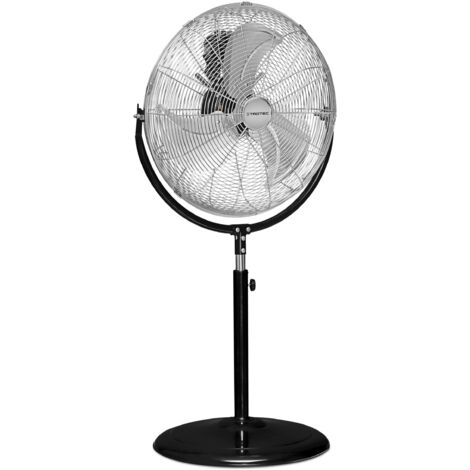 TROTEC Standventilator TVM 18 S – groß, 100w, Neigungswinkel 110°, 3 Stufen, Ø 45 cm, Metall
