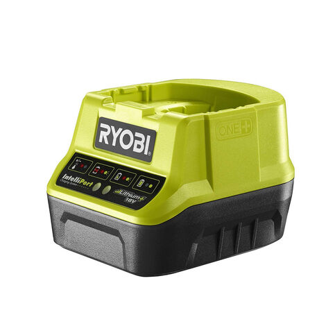 Chargeur de batteries 18V li-ion – Compatible avec batteries RYOBI 1,3Ah à 6Ah – Charge rapide et efficace - RC18120
