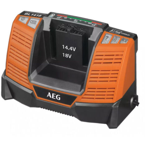AEG – Chargeur rapide pour batteries Li-ion 14-18V – Temps de charge 30min – Indicateur LED – Compatible avec NiCd et NiMH - BL1418
