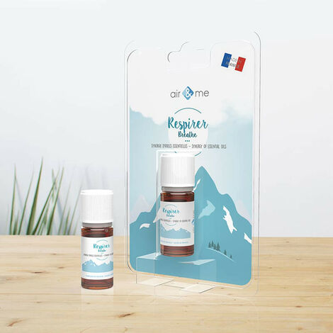 Synergie d'huiles essentielles RESPIRER air&me, Huiles fabriquées en France, dans un laboratoire éco-certifié. (1/2)