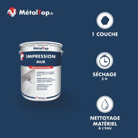 Impression Mur - Pot 1 L    - Metaltop