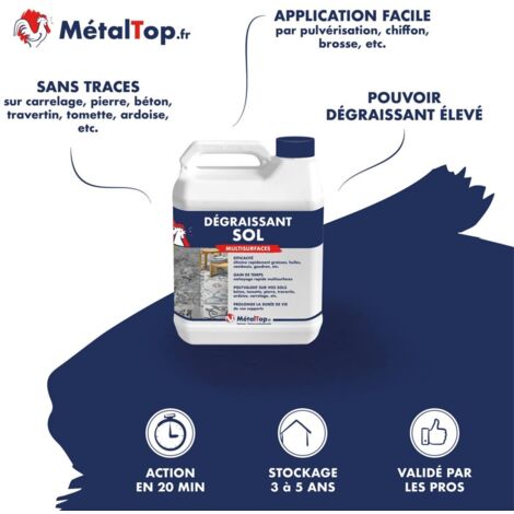 Degraissant Sol - 1 L    - Metaltop