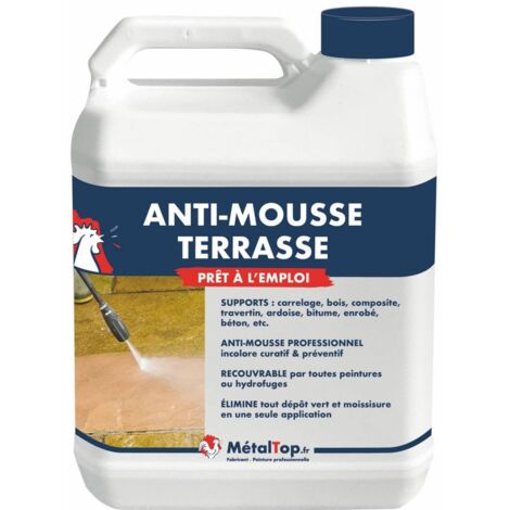 Antimousse Terrasse - 60 L - Incolore - Metaltop (1/5)