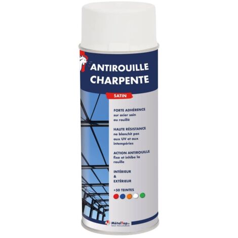 Antirouille Charpente - 0.4 L - Bombe 400 mL - 7033 - Gris ciment - Metaltop (1/5)