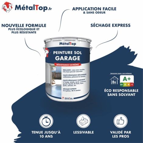 Peinture Sol Garage - Pot 1 L    - 8012 - Brun rouge - Metaltop