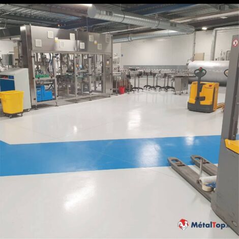 Peinture Sol Industriel - Pot 1 L    - 4006 - Pourpre signalisation - Metaltop