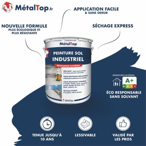 Peinture Sol Industriel - Pot 1 L    - 4006 - Pourpre signalisation - Metaltop
