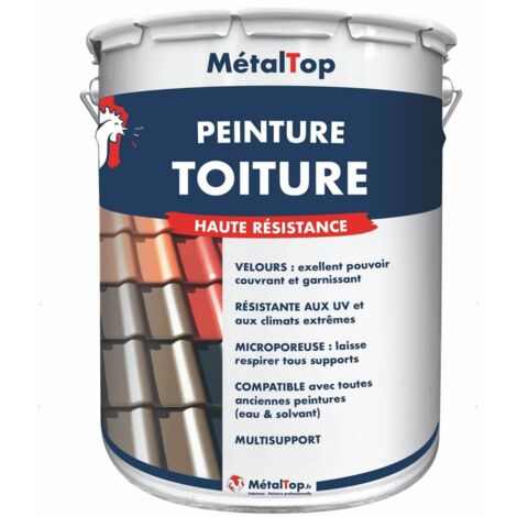Peinture Toiture - Pot 1 L - 7023 - Gris béton - Metaltop