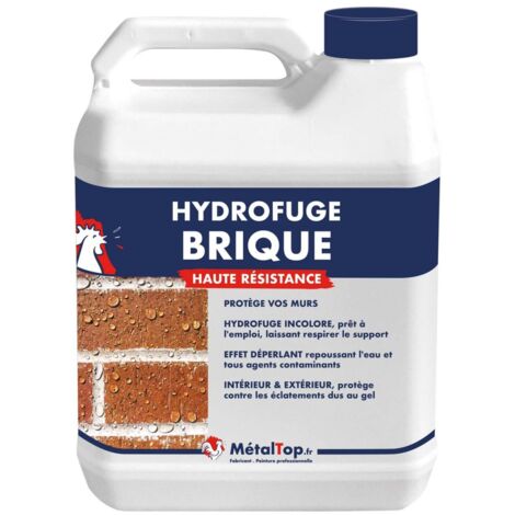 Metaltop – Hydrofuge brique incolore 1 L – Imperméabilisant microporeux – Protection durable jusqu'à 12 ans – Séchage rapide 10 min