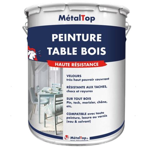 Peinture Table Bois - Pot 1 L - 7008 - Gris kaki - Metaltop (1/5)