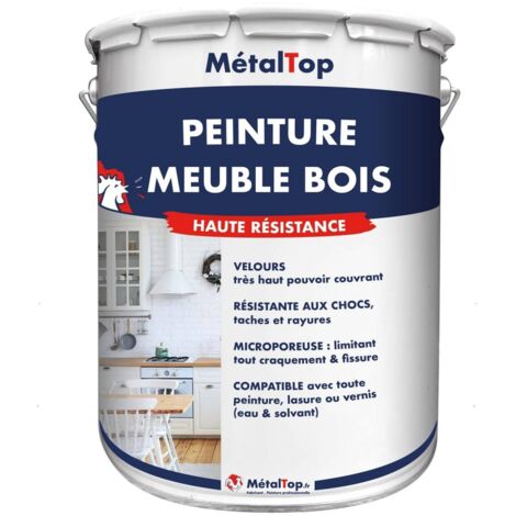 Peinture Meuble Bois - Pot 5 L - 3004 - Rouge basque - Metaltop (1/5)